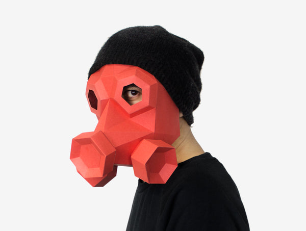 Gas Mask <br> DIY Paper Mask Template