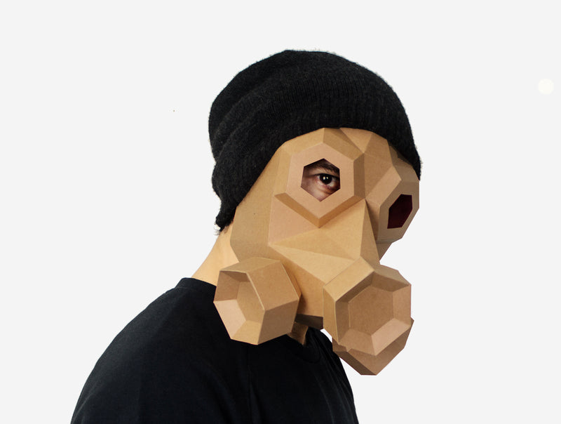 Gas Mask <br> DIY Paper Mask Template