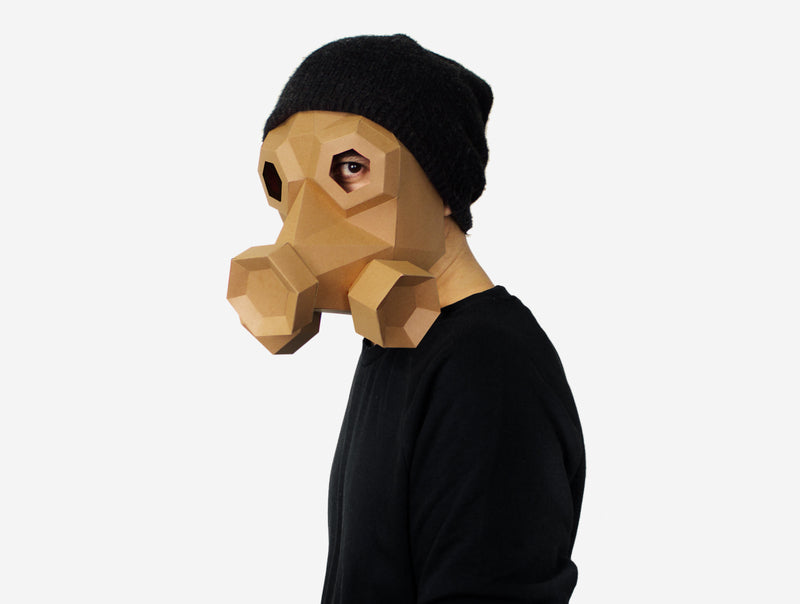 Gas Mask <br> DIY Paper Mask Template