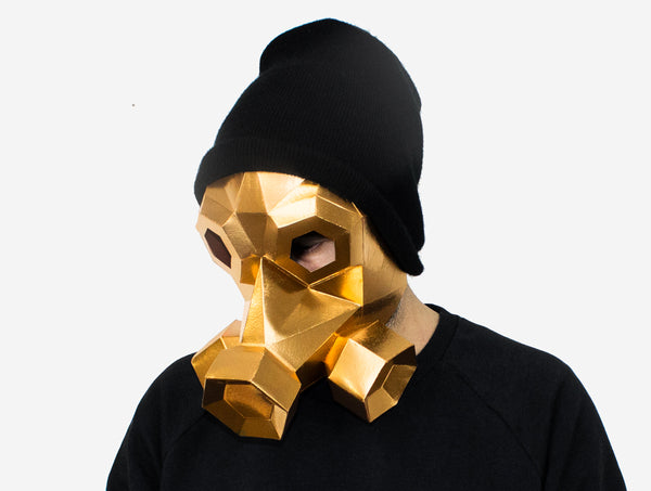 Gas Mask <br> DIY Paper Mask Template